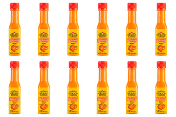 Mexico Lindo Red Habanero Hot Sauce | Real Red Habanero Chili Pepper | 78,200 Scoville Level | Enjoy With Mexican Food, Seafood & Pasta | 5 Fl Oz Bottles (Pack Of 12)