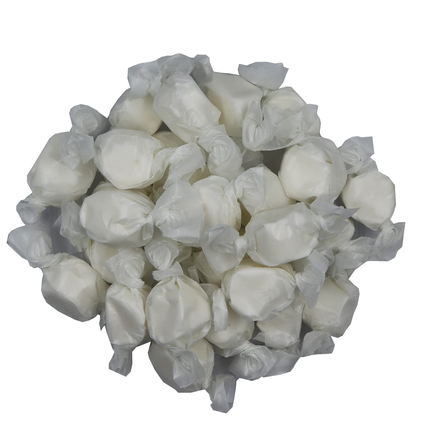 Gourmet Soft and chewy Salt Water Taffy Candies - Individually Wrapped - Bulk bags (Marshmallow, 3 Pound (Pack of 1))
