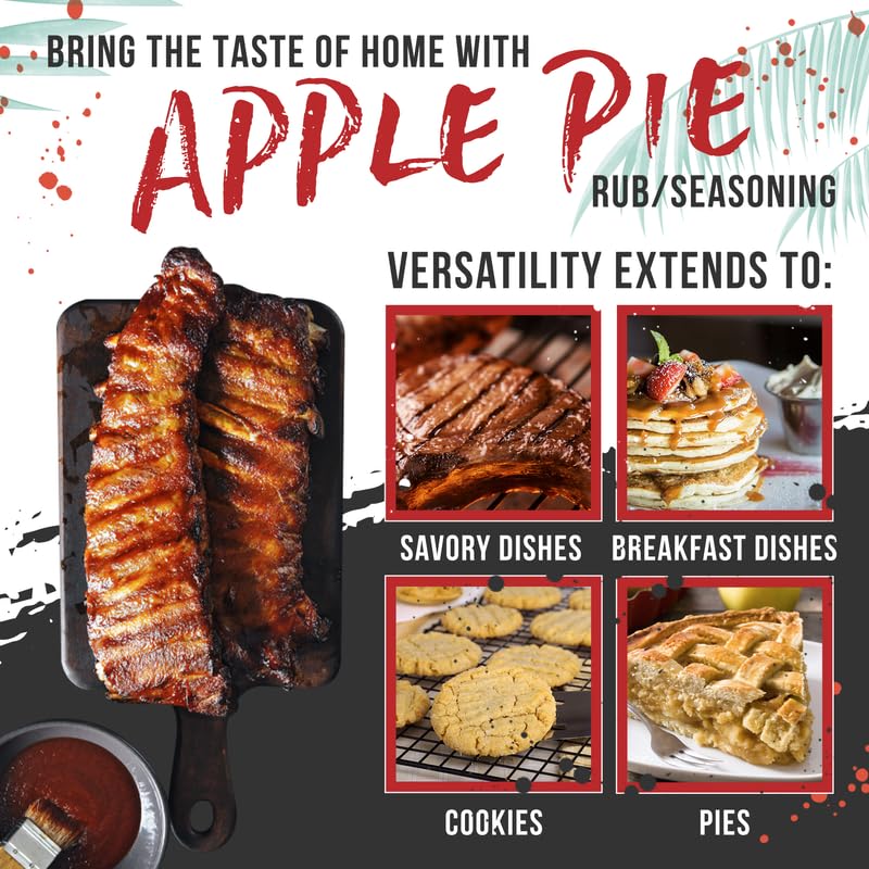 Lane'S Desserts Apple Pie Seasoning, All-Natural Homemade Savory Apple Spice Seasoning For Apple Pie, Cookies, Ice Cream, Popcor