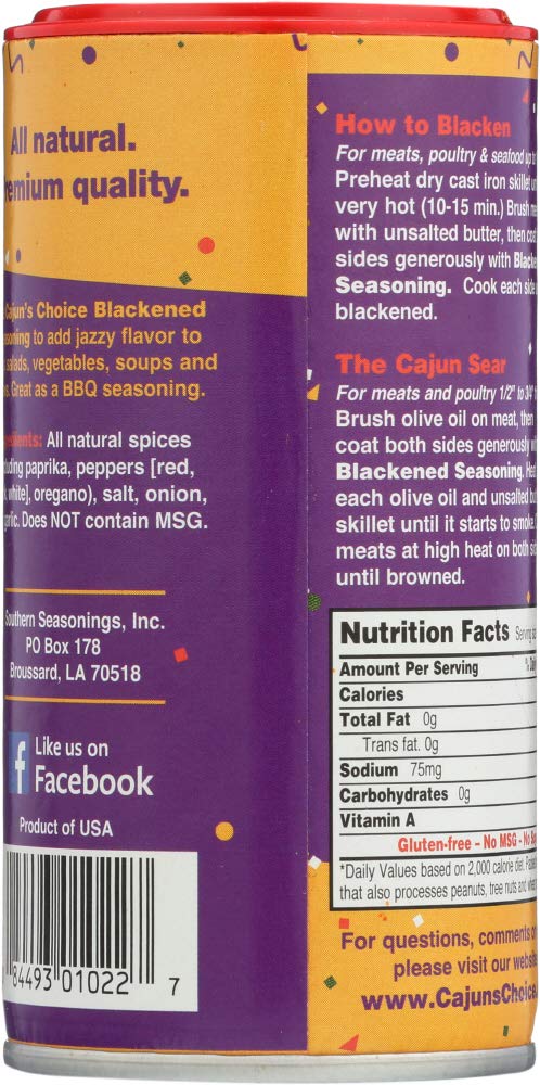 Cajun Choice Ssnng Blackened Fish 2.75Oz Pack Of 3