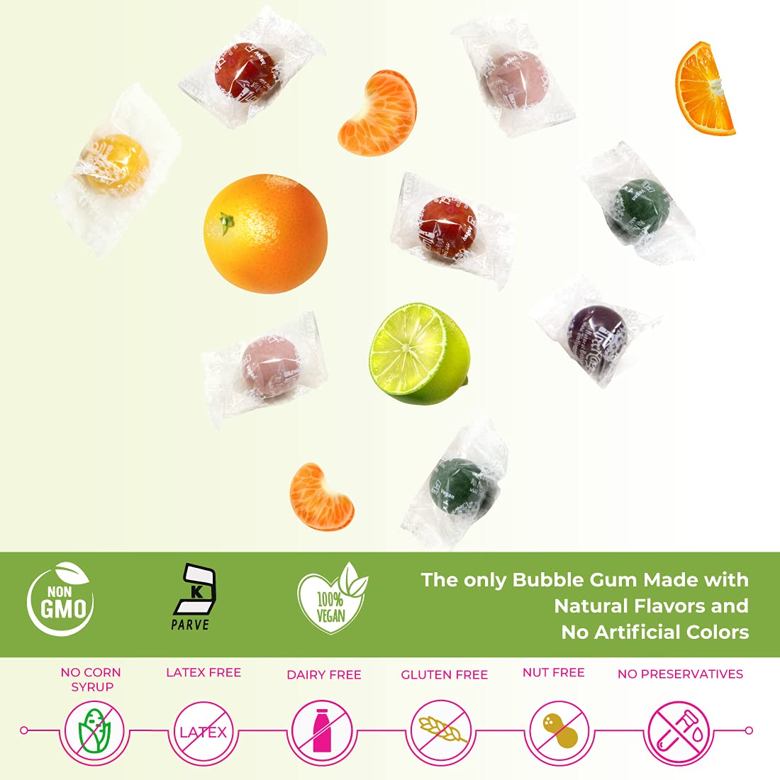 Tree Hugger Gum, Citrus Berry Mix, 750 Count