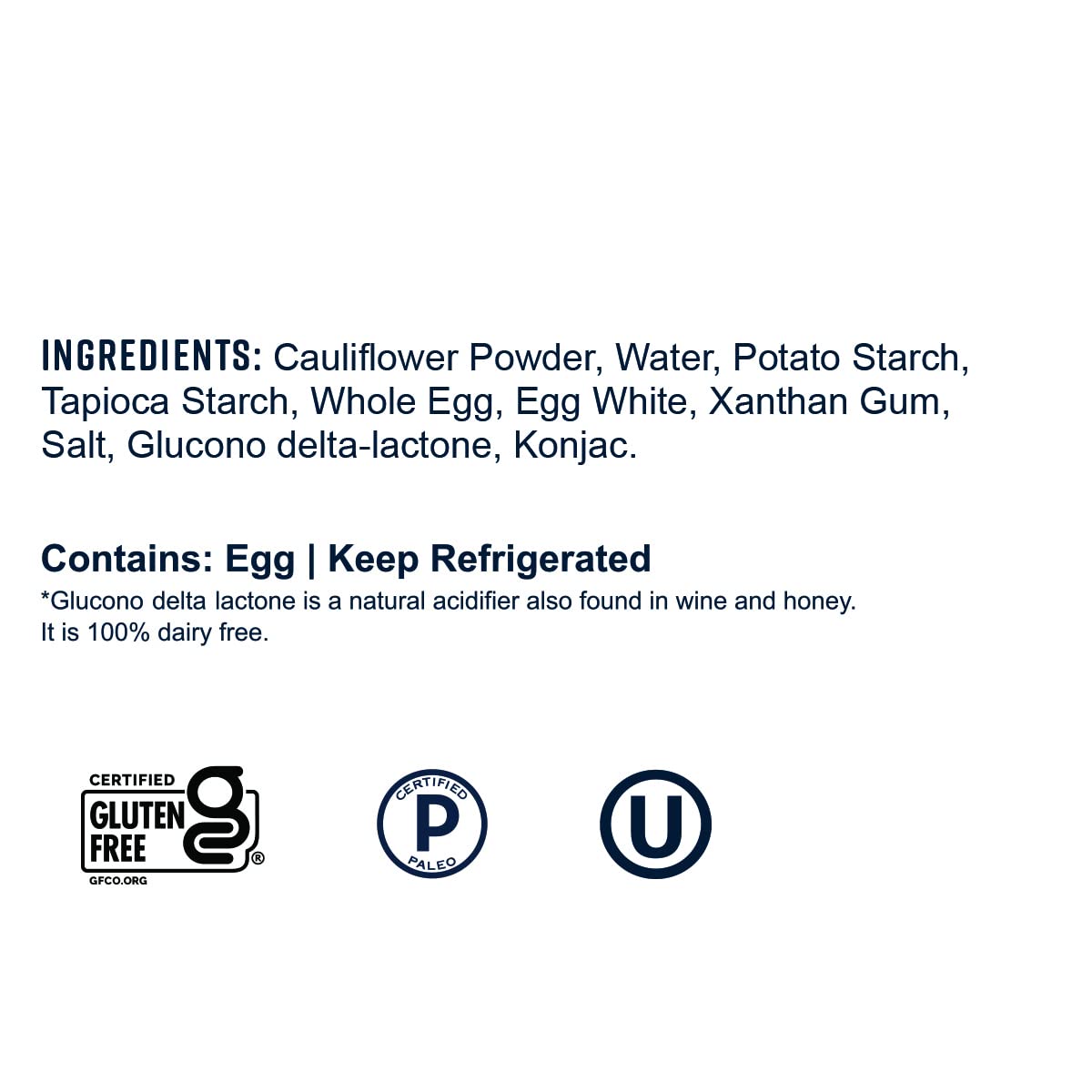 Cauliflower Linguini | Grain-Free, Gluten-Free, Kosher | Fresh Pasta | Cooks in Just 3 Minutes | Taste Republic | Frozen | 9oz (