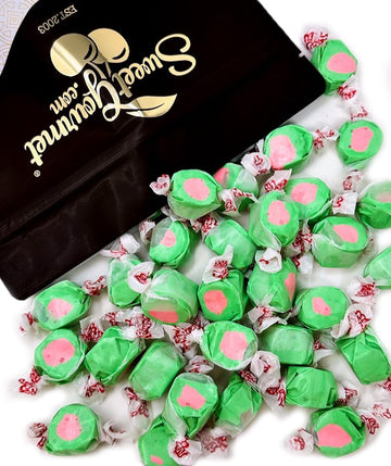 SweetGourmet Watermelon Salt Water Taffy Bulk Candy | 1 Pound