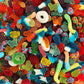 QUEEN CITY CANDY CAVE Sweet and Sour Pick N Mix Gummy Candy Variety - 3 Pound
