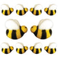 Bees Cake Decorations- Bumble Bee Shaped Edible Hard Sugar Decorations, 12 Pcs By R.U.S. Candy Company