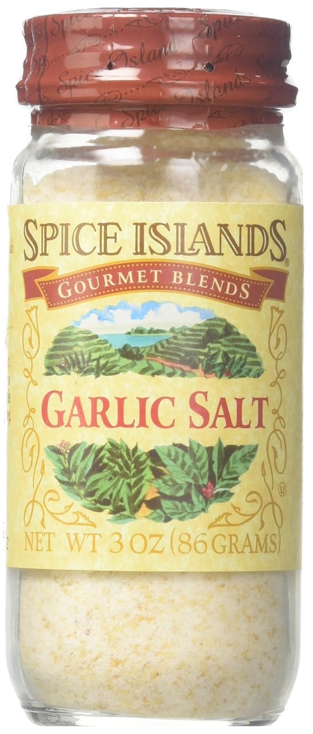 Spice Islands Garlic Salt, 3-Ounce (Pack Of 3)