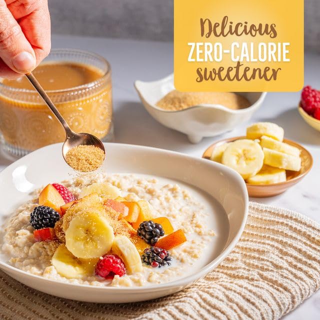 Betterbody Foods Golden Monk Fruit Sweetener Blend - Sugar Substitute, Zero Calorie, Keto Diet Friendly, Zero Net Carbs, Zero Gl