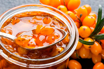 Sea Buckthorn Preserves With Sugar ''Jam Empire'' 19.4Oz/550G Organic Imported Non-Gmo Jam Spread Oblepiha