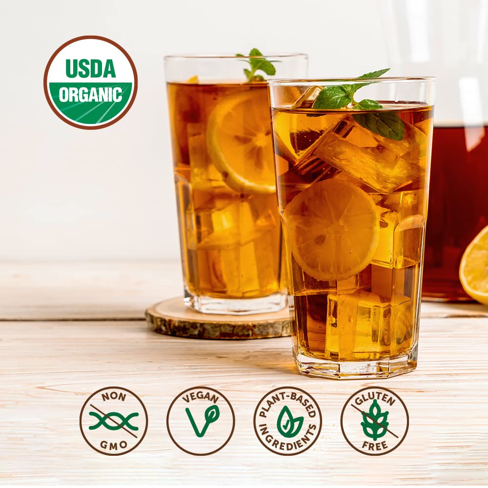 Super Organics Awake Black Tea Pods With Superfoods & Probiotics Keurig K-Cup Compatible Energy  Revitalizing  Refreshing Tea USDA Certified Organic  Vegan  Non-GMO  Natural & Delicious  60ct