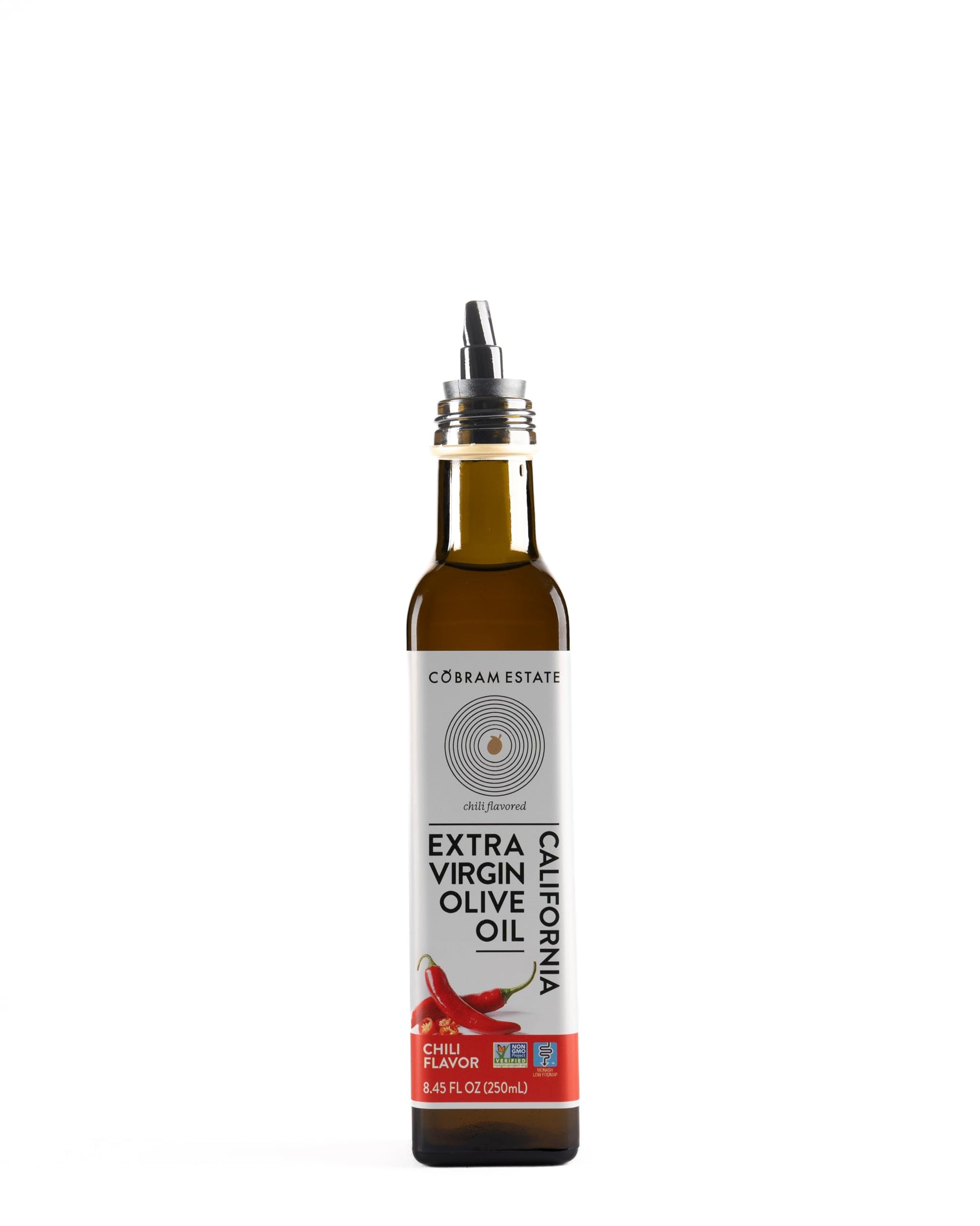 Cobram Estate Extra Virgin Olive Oil, Chili Flavor, 250 ml, Low-Fodmap, First Cold Pressed, Non-GMO