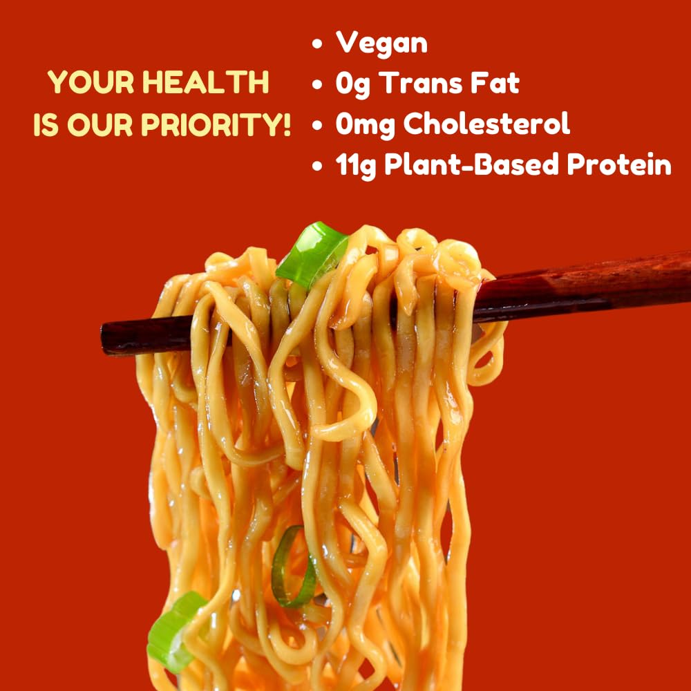 A-Sha Tainan Variety Pack (2 Flavors, 20 Count), Vegan, Air-Dried, 11G Of Plant-Based Protein, Thin Sized Noodles