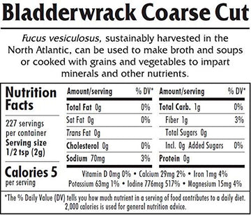 Bladderwrack Coarse - Wild Atlantic - Organic Seaweed - 1 Lb