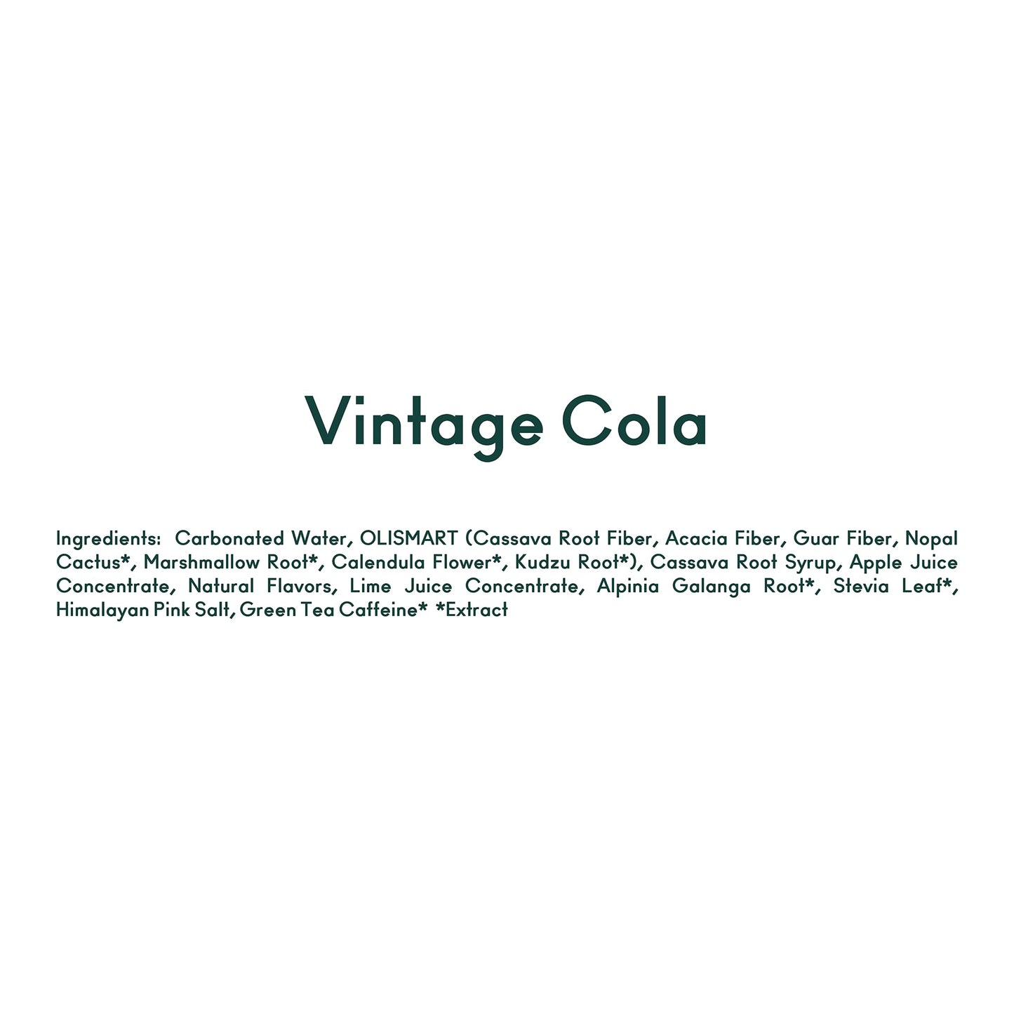 OLIPOP Minis Prebiotic Soda Pop  Vintage Cola  Pantry Pack Packed with Prebiotics  Fiber  and Botanicals  Gluten Free  Vegan  GMO Free  7.5oz (6-Cans)