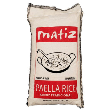 Matiz Valenciano Paella Rice from Spain (2 pack - 2.2 lbs. each) Traditional Spanish Medium-Grain | Risotto, Arrow Negro, Seafoo