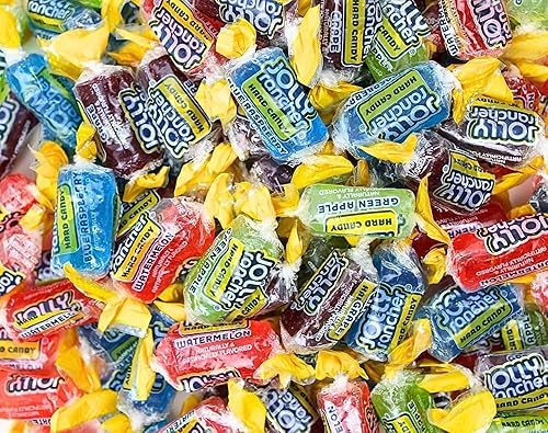 QUEEN CITY CANDY CAVE Jolly Ranchers Hard Candy - Assorted Flavors, Individually Wrapped, 4 Pound Bulk