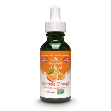 Sweet Drops Liquid Stevia Sweetener, Valencia Orange, Zero Calories, Non-GMO, Gluten-Free, 2 Fl Oz (Pack of 2)