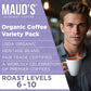 Maud'S Organic Coffee Pods Variety Pack, 56 Ct | 8 Assorted Coffee Flavors | 100% Organic Arabica Roasted Coffee | Solar Energy