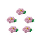 OCREME Royal Icing Sugar Flowers Set of 24 - 1/2 Inch Pink Edible Decorations for Cakes and Cupcakes
