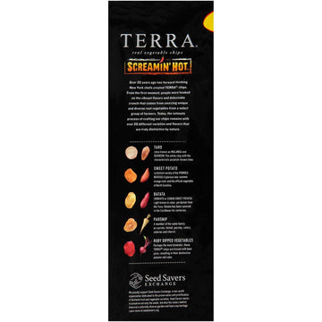 Terra Chips Screamin' Hot Vegetable Chips, 5 Oz (Pack Of 12)