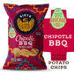 Siete Grain Free Potato Chips - Kettle Cooked | Gluten Free Chips | Vegan Snacks | Non Gmo | Chipotle Bbq, 5.5 Ounce (Pack Of 6)