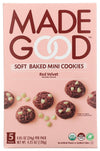 MadeGood Red Velvet Soft-Baked Cookies, 0.85oz Each, Organic Snacks
