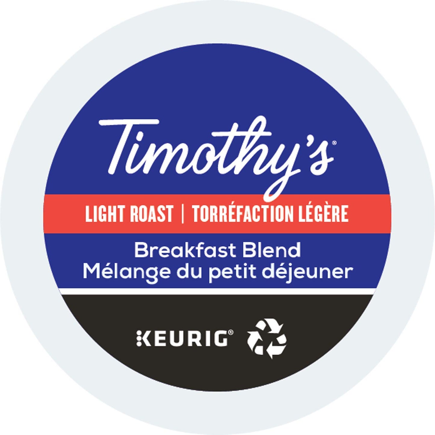 Timothy'S, Breakfast Blend, Single-Serve Keurig K-Cup Pods, Light Roast Coffee, 96 Count (4 Boxes Of 24 Pods)