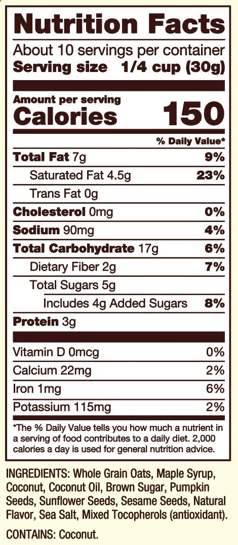 Bob s Red Mill Maple Sea Salt Granola, 11oz (Pack of 6) - Non GMO, Whole Grain, Kosher