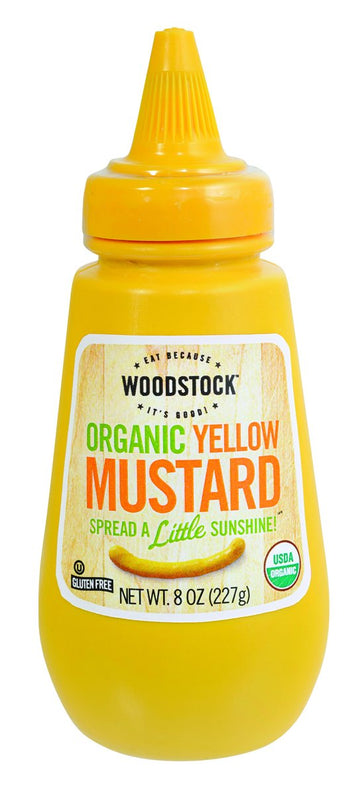 Woodstock Farms Organic Yellow Mustard, 8-Ounce Bottles (Pack Of 12)