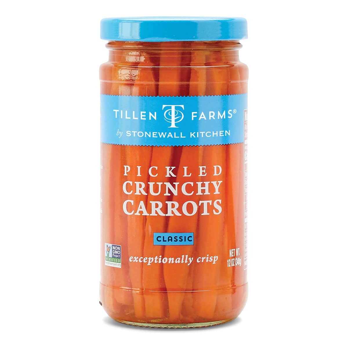 Tillen Farms Pickled Crunchy Carrots, 12 oz, Pack of 6, Model 300522