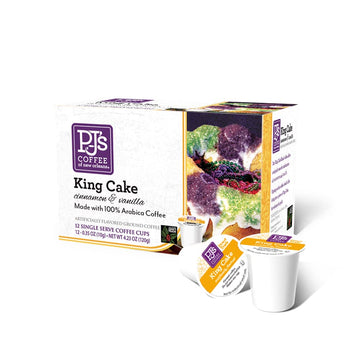 Pj'S Coffee - King Cake Single Serve Cups, 12 Count