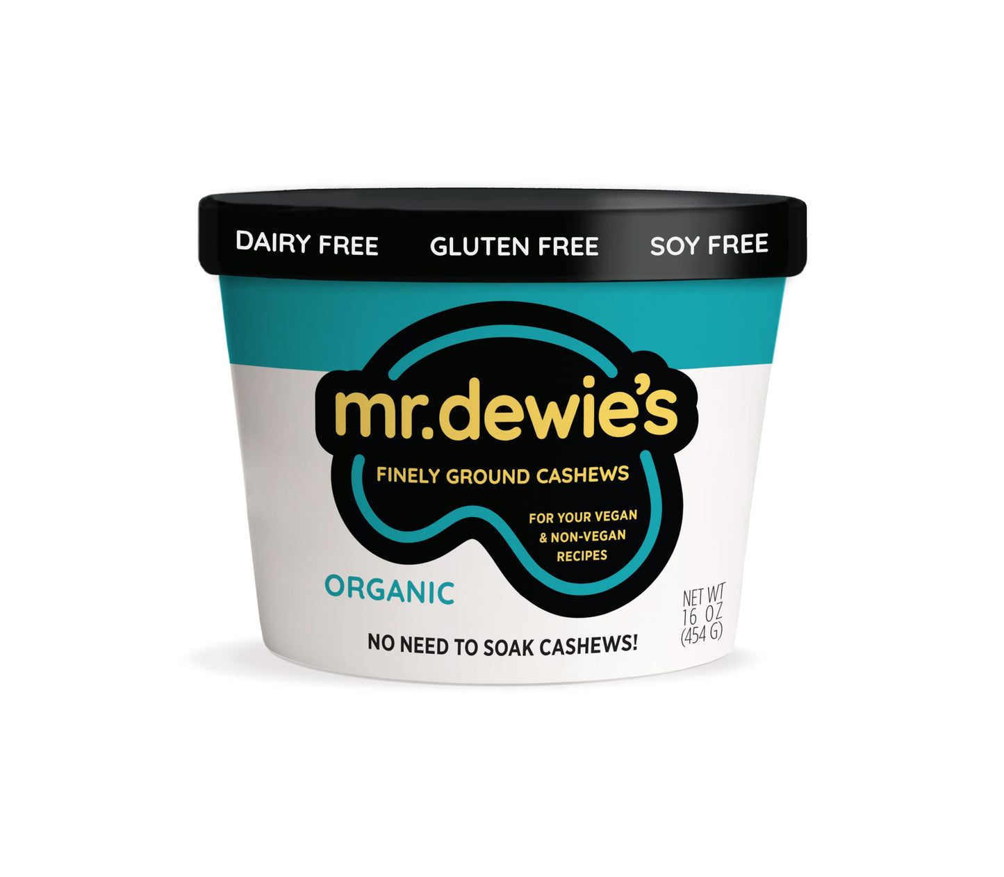 Mr. Dewies Organic, Finely Ground, Cashew Base|Milk Concentrate|For your vegan and non-vegan recipes|Make Your Own Cashew Milk|