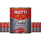 Mutti Whole Peeled Tomatoes (Pelati), 28 oz. | 12 Pack | Italy’s #1 Brand of Tomatoes | Fresh Taste for Cooking | Canned Tomatoes | Vegan Friendly & Gluten Free | No Additives or Preservatives
