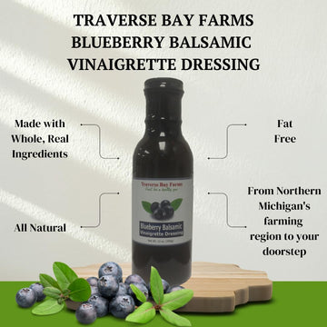 Traverse Bay Farms Nationally Award-Winning Salad Dressings (Blueberry Balsamic, 2 Bottles)