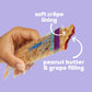 bakerly Peanut Butter and Grape Filled Crepes to go! Non GMO, Free from Artificial Flavors & Colors, Pack of 4, 6-Count (24 Tota