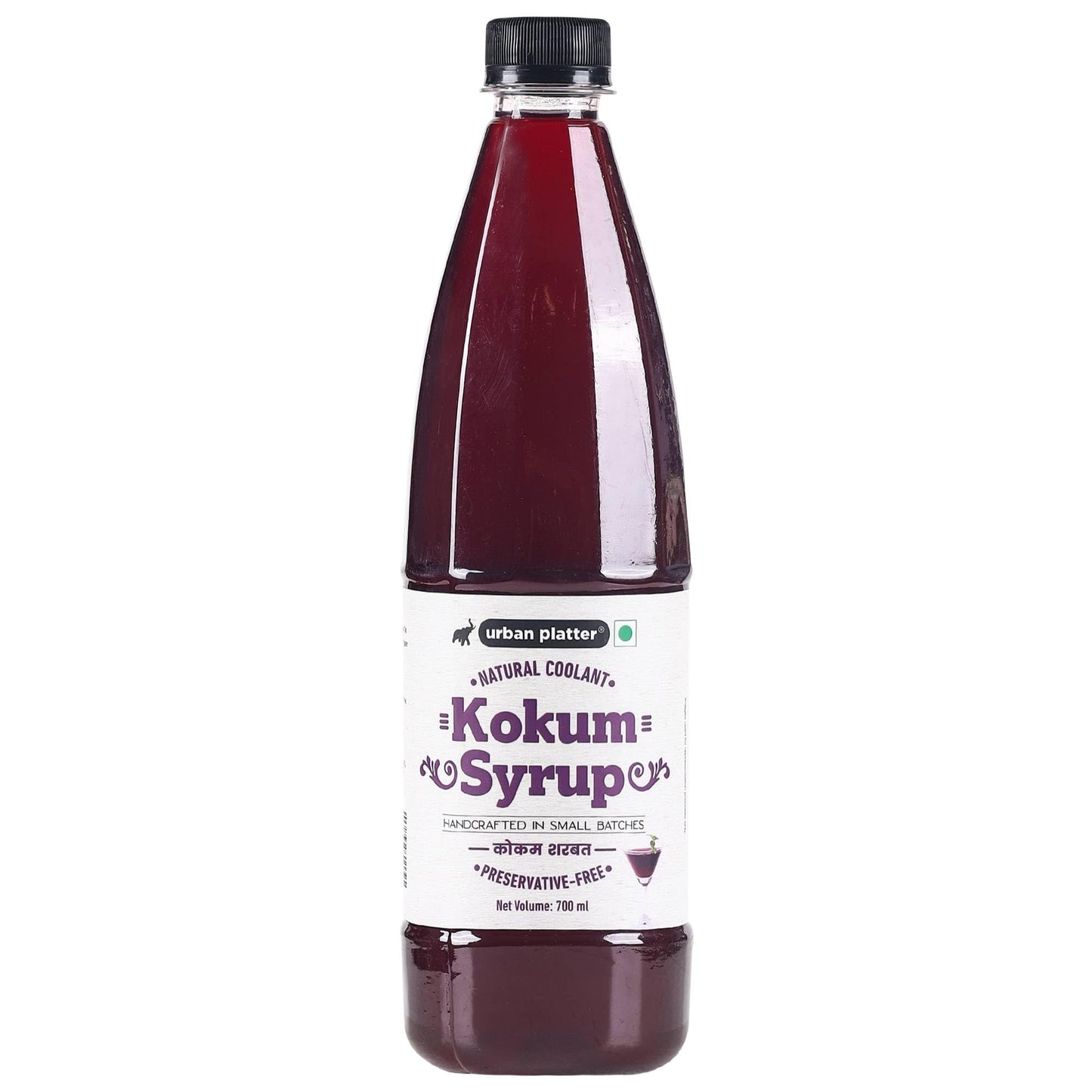 Urban Platter Kokum Syrup | 23.67 Fl Oz (700Ml) | Refreshing Homemade Juice Drink | Maintains Healthy Weight | Improves Digestion With Its Antioxidant Properties