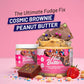 Rainbow Nut Butter Cosmic Fudge Brownie Peanut Butter Treat Chocolate, With Rich Chunks Of Brownie, Rainbow Sprinkles, And Velve