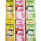 Binggrae Variety Milk Drink, Banana Strawberry Melon Flavors, 6.8 Fl Oz, Pack of 6