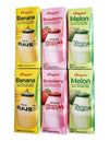 Binggrae Variety Milk Drink, Banana Strawberry Melon Flavors, 6.8 Fl Oz, Pack of 6