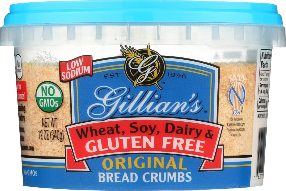 Gillians Foods Bread Crumbs Gluten Free Original - 12 oz - 2 pc