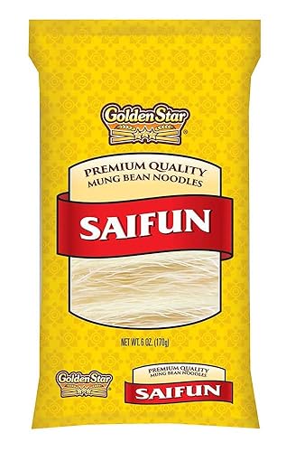 Golden Star Saifun Mung Noodles, 6Oz Bag (8 Pack)