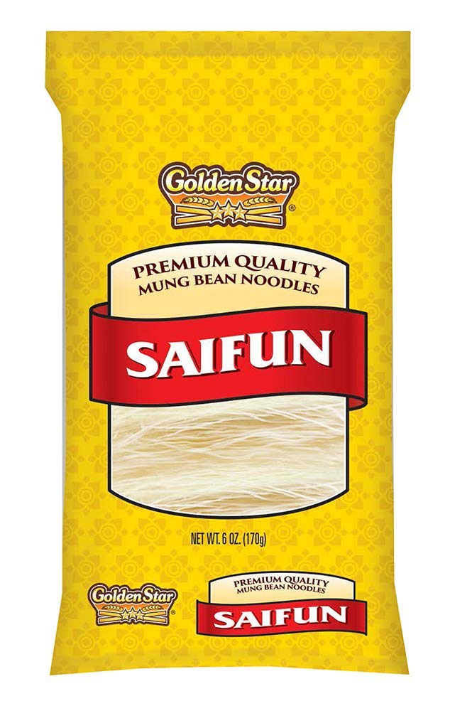 Golden Star Saifun Mung Noodles, 6Oz Bag (8 Pack)