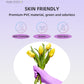 Pacific Ppe 2 Pairs Reusable Dishwashing Cleaning Gloves With Latex Free, Cotton Lining, Kitchen Gloves, Purple, Large
