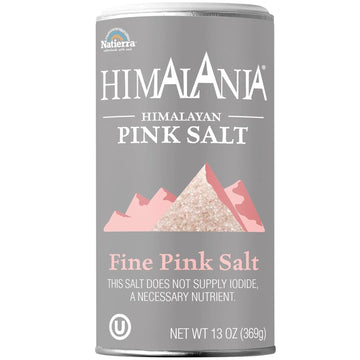 Natierra Himalania Himalayan Shaker, Fine Pink Salt, 13 Ounce