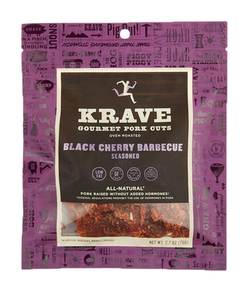 Krave Pork Jerky 2.7Oz Black Cherry Bbq