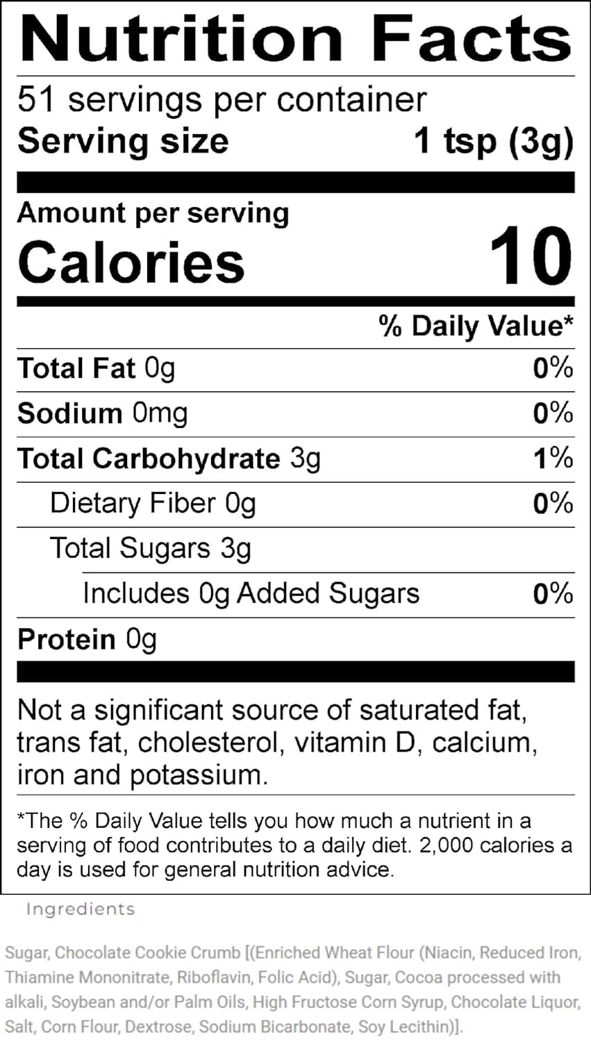 UPOURIA Cookies & Cream Coffee Topper, Vegan Flavor Enhancer, 5.5oz
