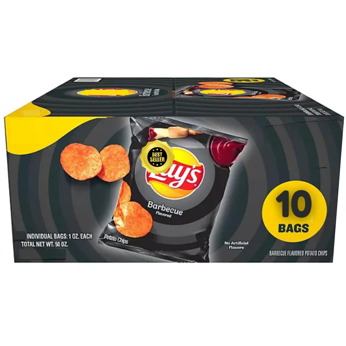Lays Barbecue Potato Chips  Special Release  1 Oz.  10 Pk. - Potato Chips Bulk