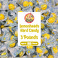 Lemonhead Candy - 3lb Bulk Bag (Approx. 185 Count)  Individually Wrapped Original Lemon Head Hard Yellow Candies - The Perfect Candy For Parties  Holiday  Movie Nights And Snacking