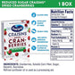Ocean Spray Craisins, 50% Less Sugar Dried Cranberries, Dried Fruit, 0.8 Oz Pouches, 6 Count (Pack of 12)
