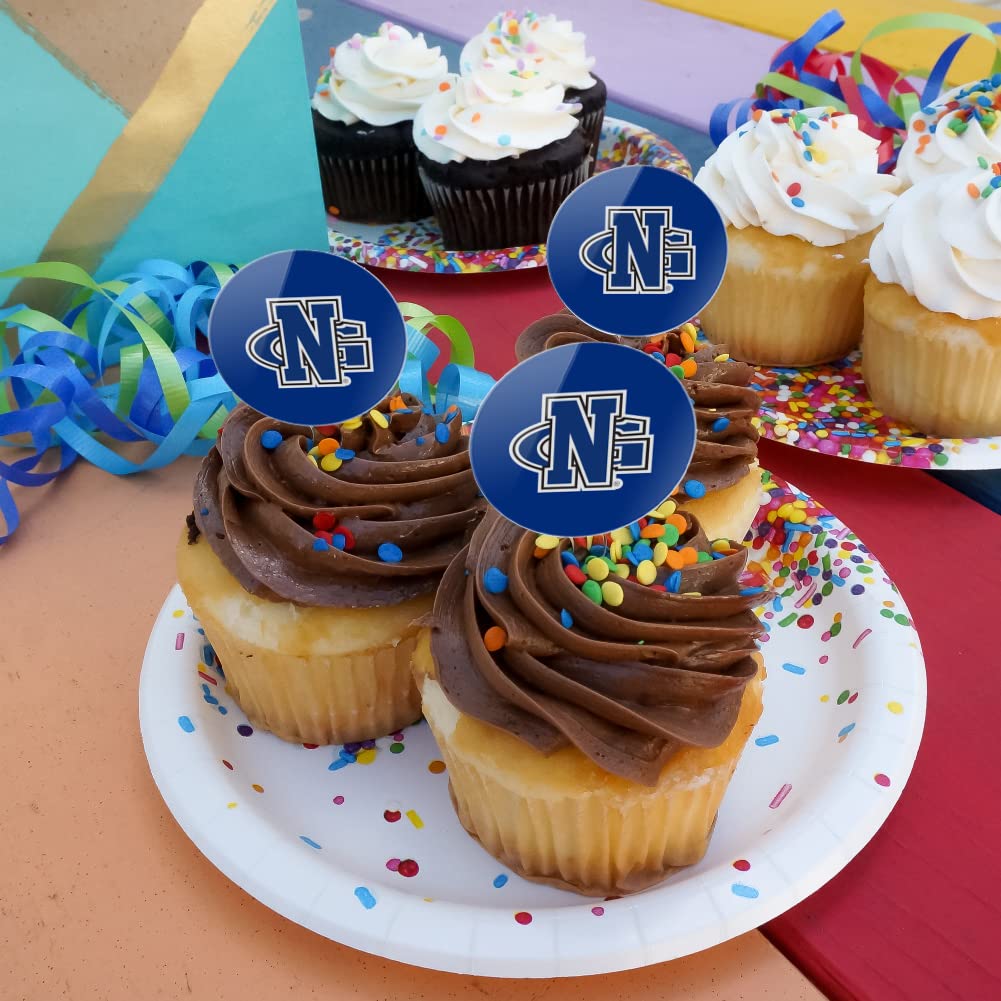 University Of North Georgia Primary Cupcake Picks Toppers Decoration Set Of 6