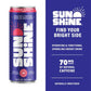 Legendary Sunshine Sparkling Energy Drink, Tropical Pineapple, 360mg Electrolytes, 70mg Caffeine, 12 Fl Oz, Pack of 24